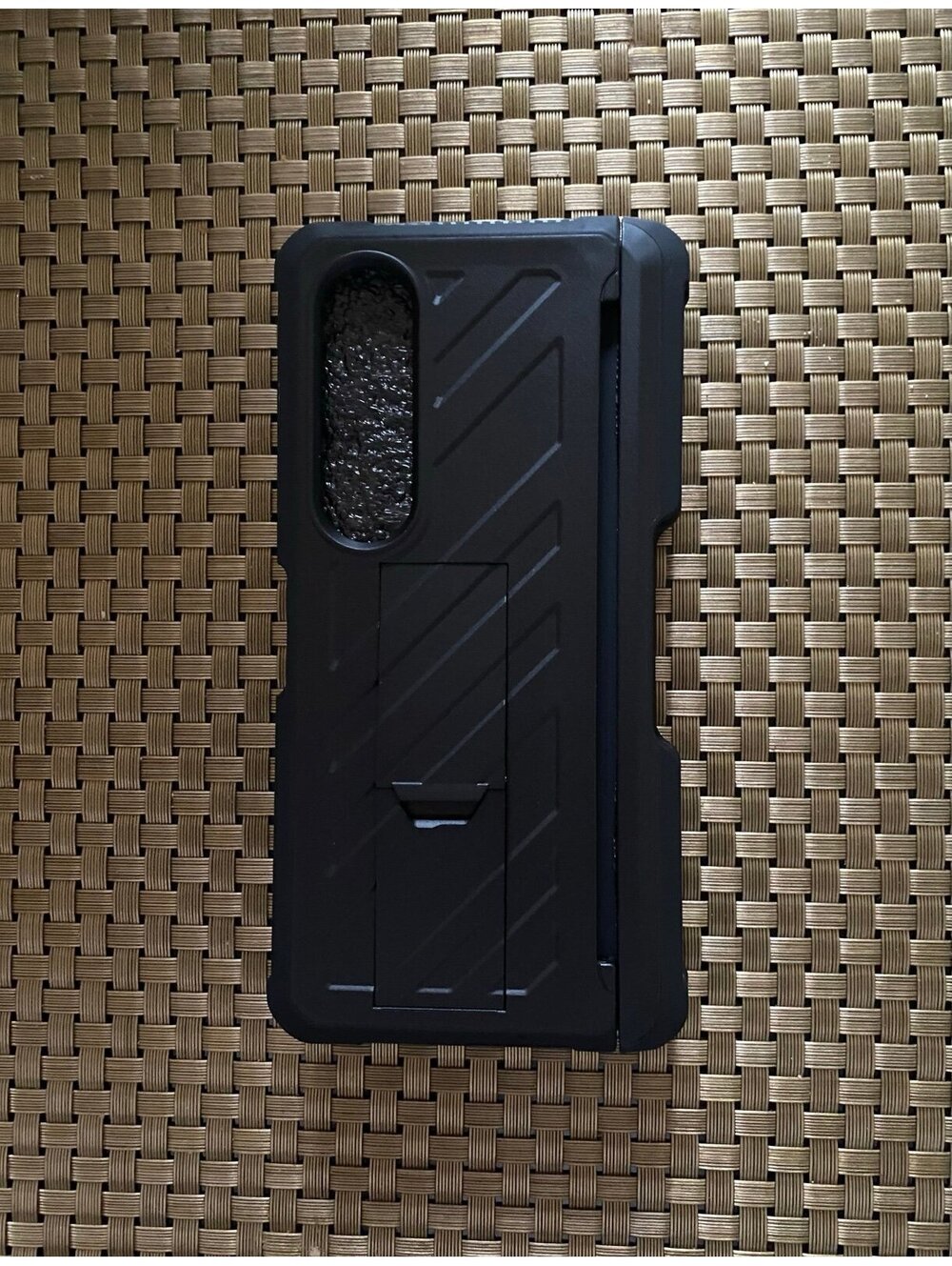 Cenmaso Armor Case for Samsung Galaxy Z Fold 4 Matte Black